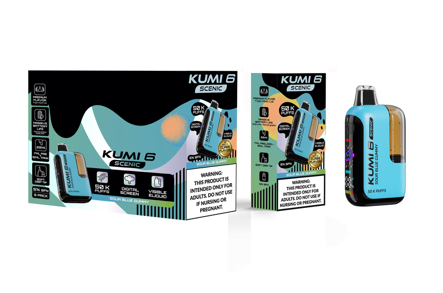 KUMI Six Scenic Vape (NC, AR, TX, KY, MS, AL, TN, VA Compliant) Arkansas