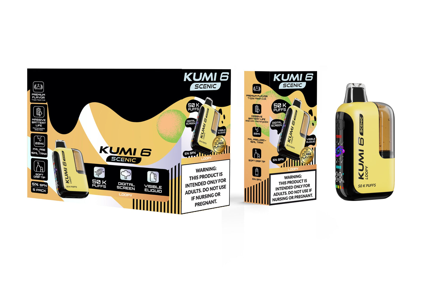 KUMI Six Scenic Vape (NC, AR, TX, KY, MS, AL, TN, VA Compliant) Arkansas