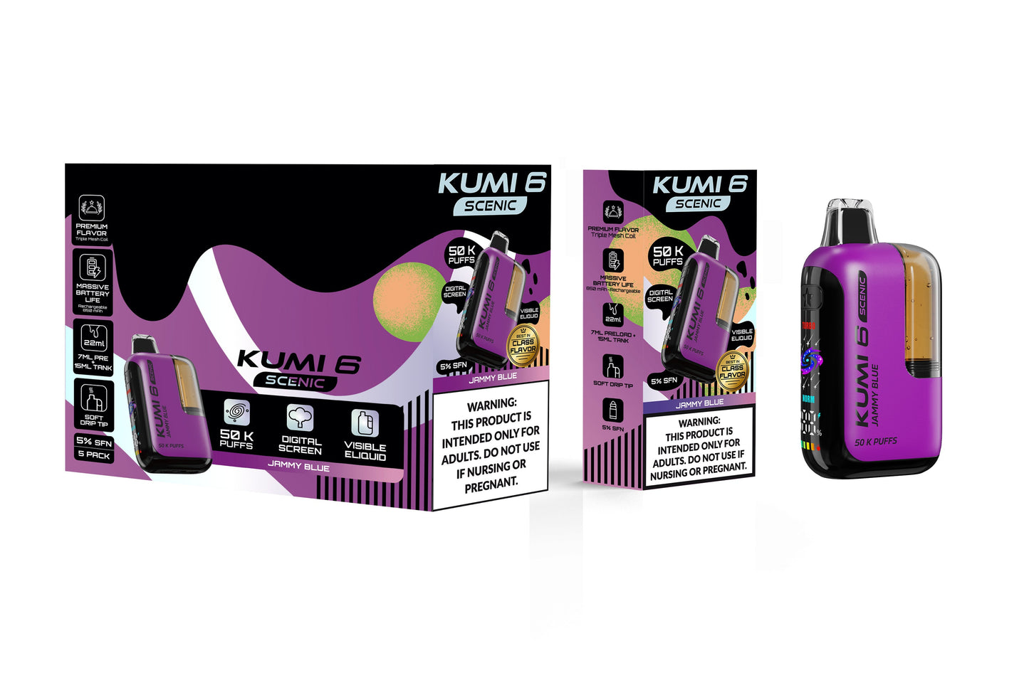KUMI Six Scenic Vape (NC, AR, TX, KY, MS, AL, TN, VA Compliant) Arkansas