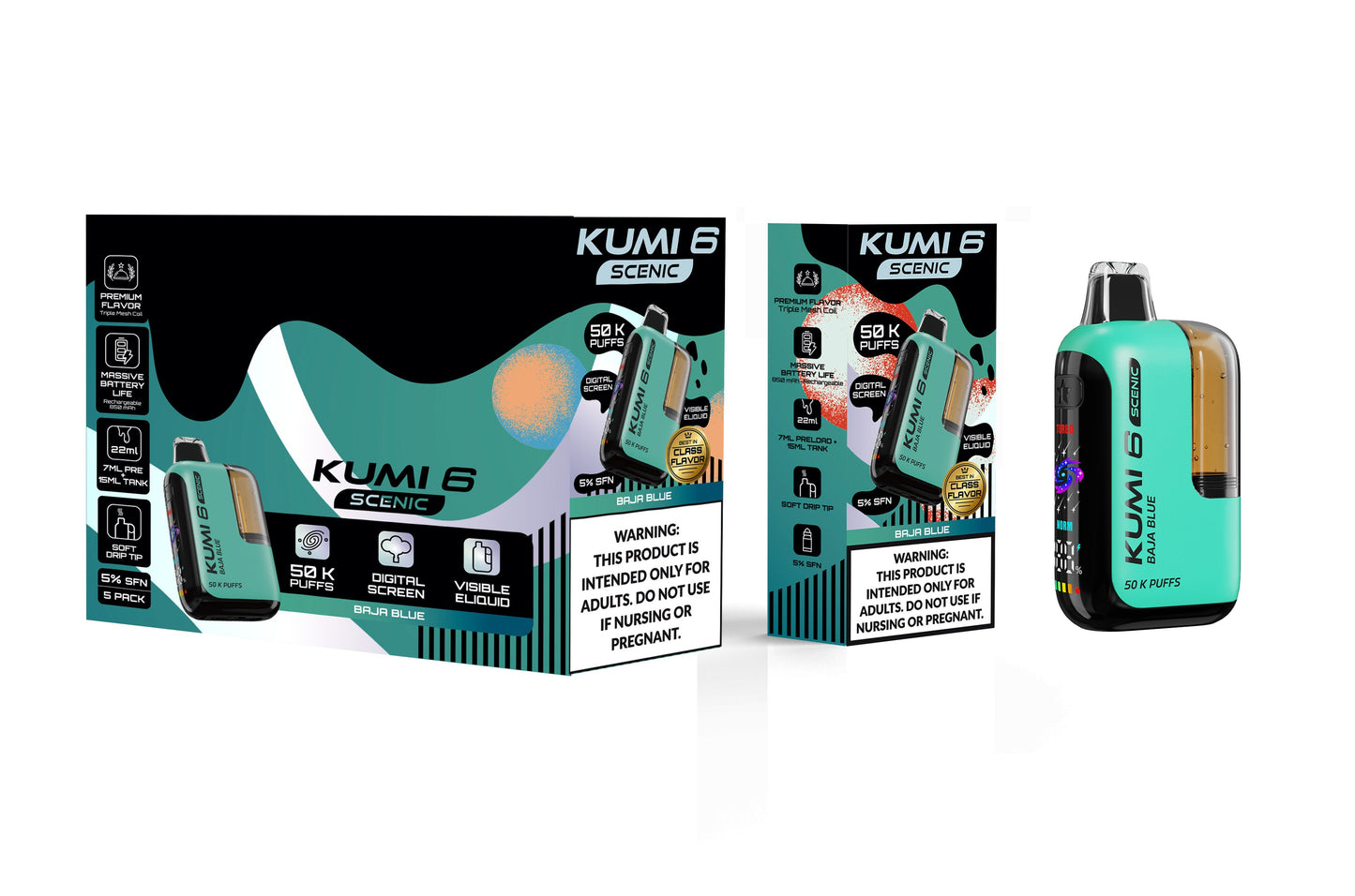 KUMI Six Scenic Vape (NC, AR, TX, KY, MS, AL, TN, VA Compliant) Arkansas