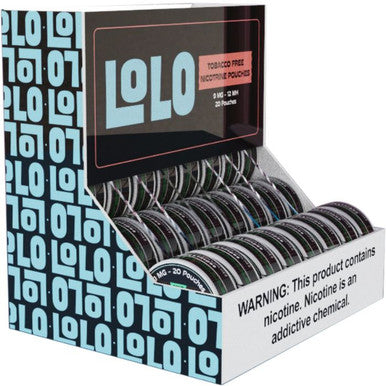 LoLo Nicotine Pouches Pre-Filled Display - 80 pcs